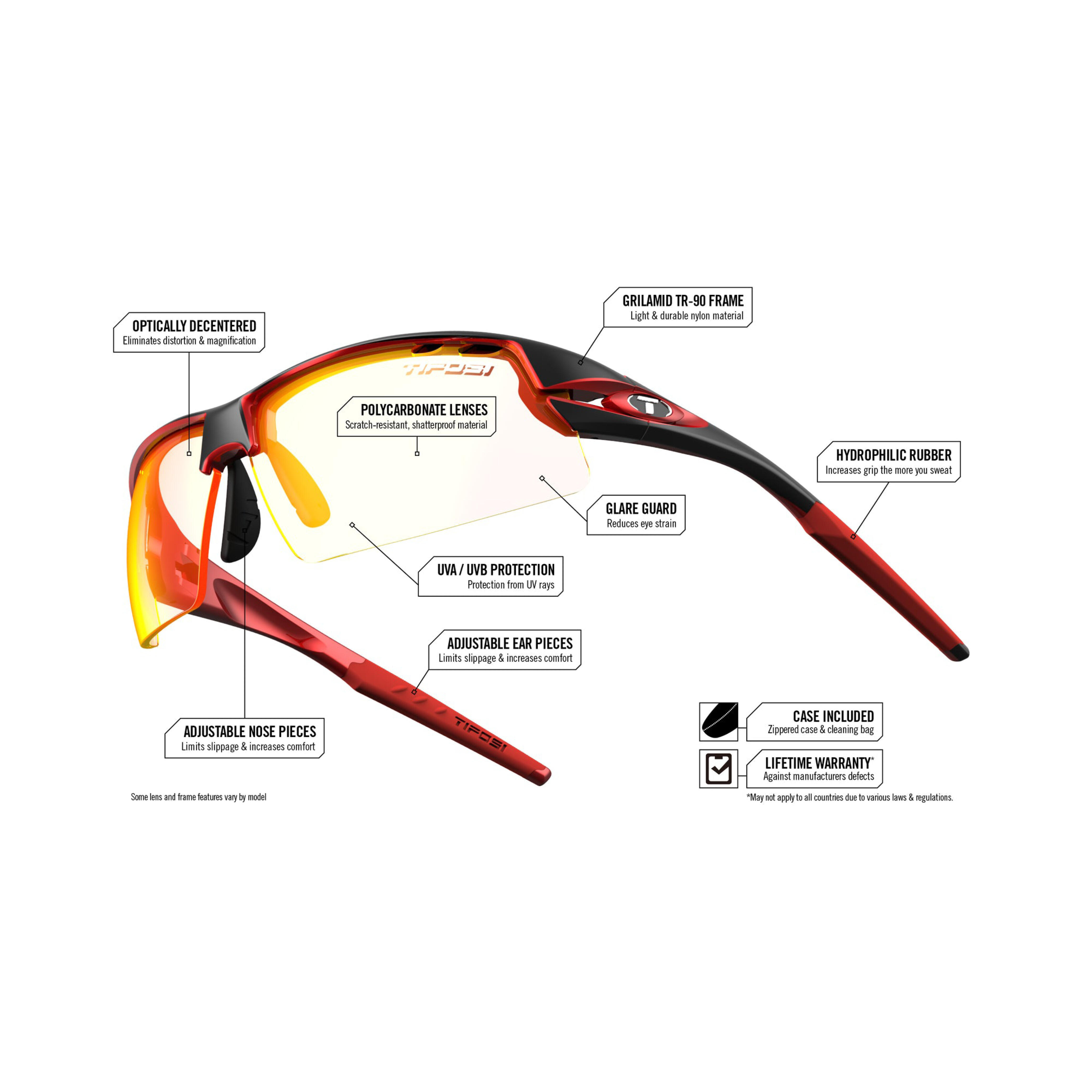 Tifosi Crit Black/Red Clarion Red Fototec