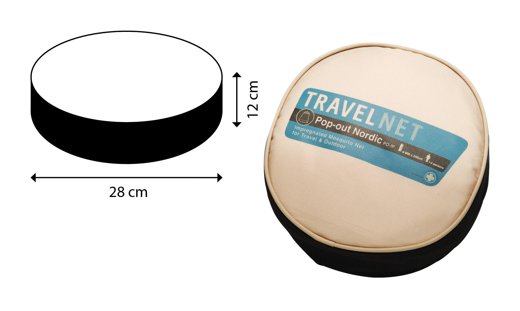 Travelnet zanzariera da viaggio Pop Out Adventure - impregnata - 1000 maglie 6/7