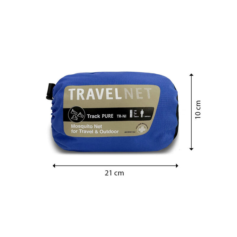 Travelnet moustiquaire de voyage TRACK PURE L195x L90x H140cm 1 pers