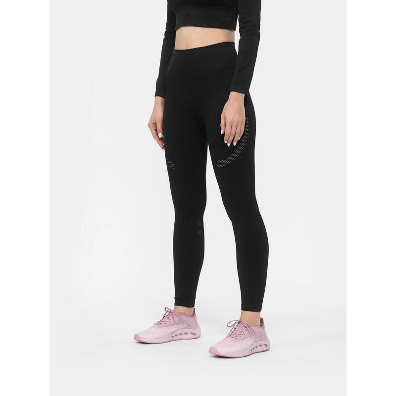 Leggings de entrenamiento cardiovascular 4F. Negro