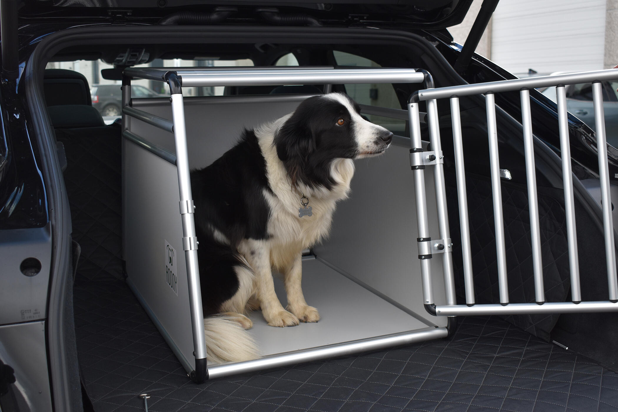 Cage pour chien tube alu rond taille XL 90x68x65 6/7