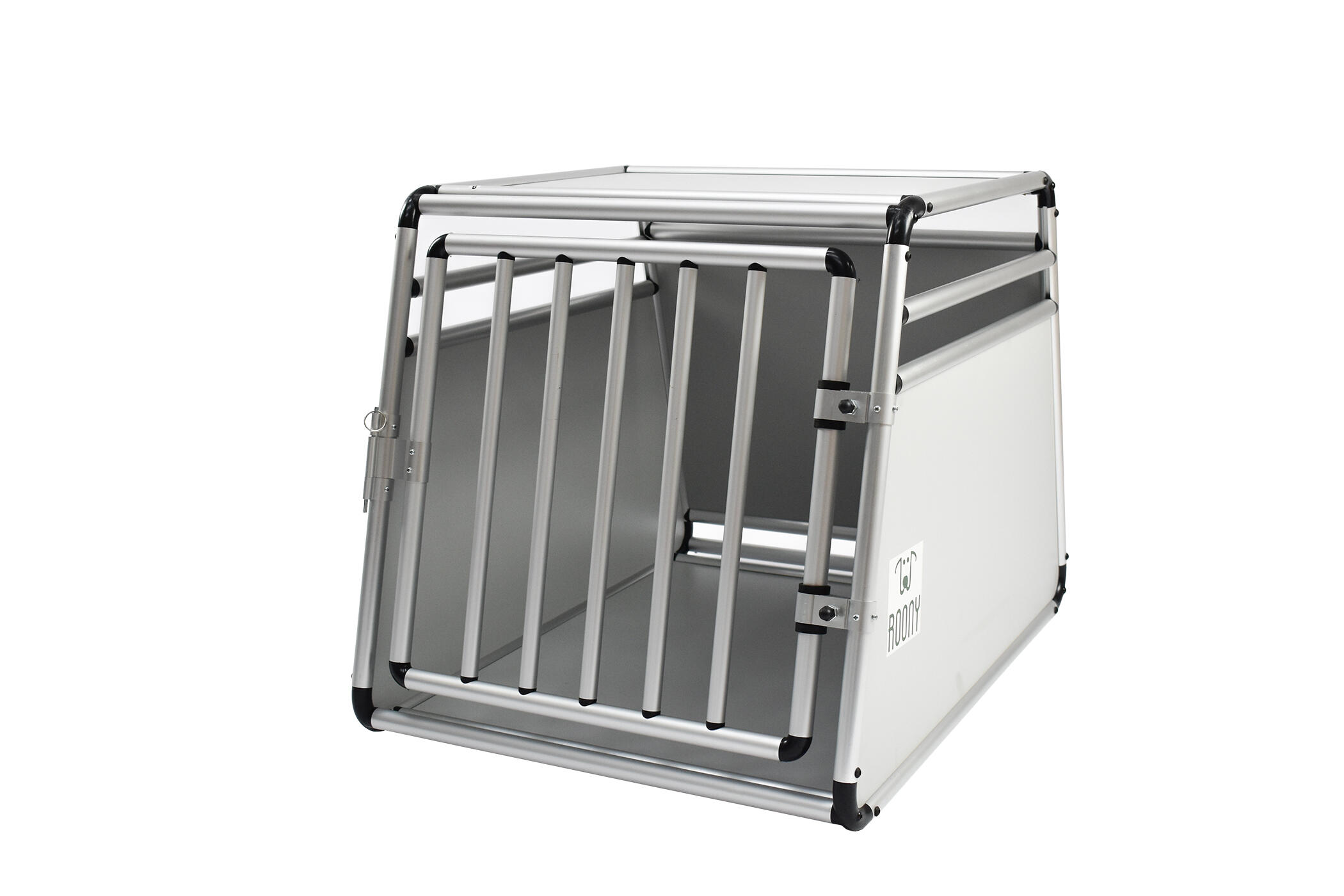 ROONY Jaula para perros tubo redondo de aluminio tamaño XL 90x68x65