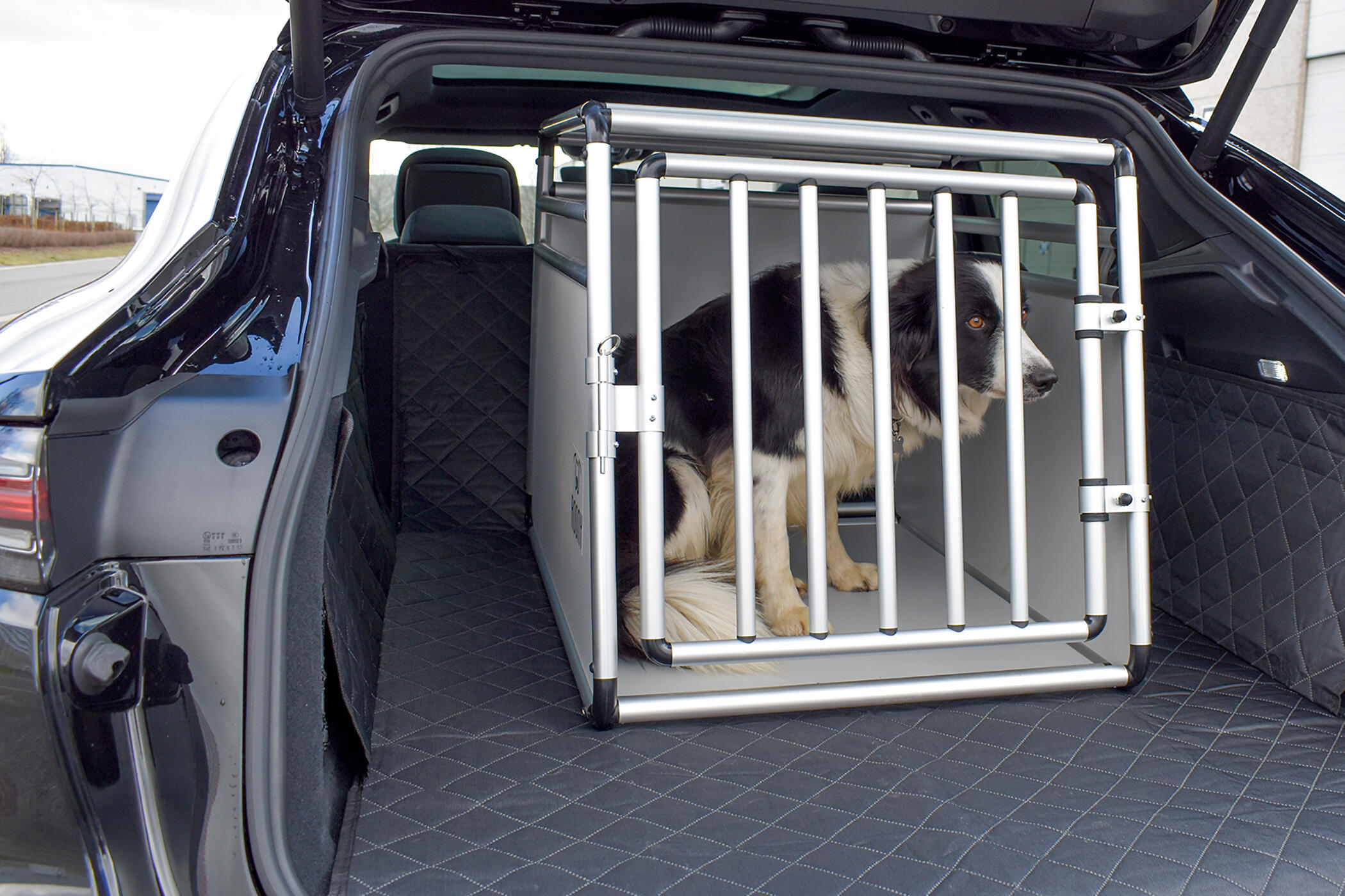 Cage pour chien tube alu rond taille XL 90x68x65 7/7