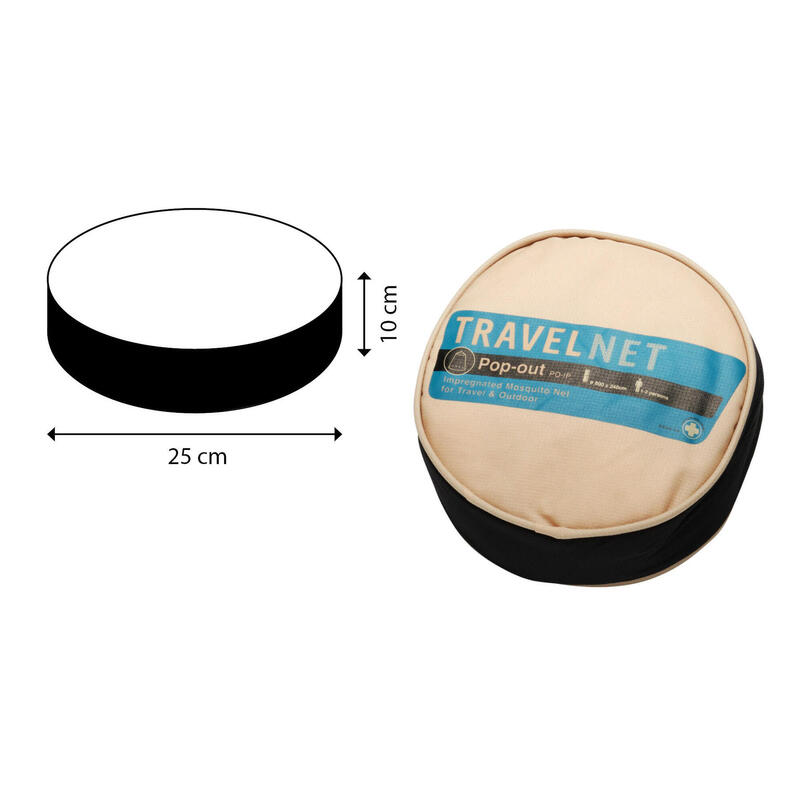 Moustiquaire de voyage Travelnet Pop Out I - imprégnée 800cm 1-2pers