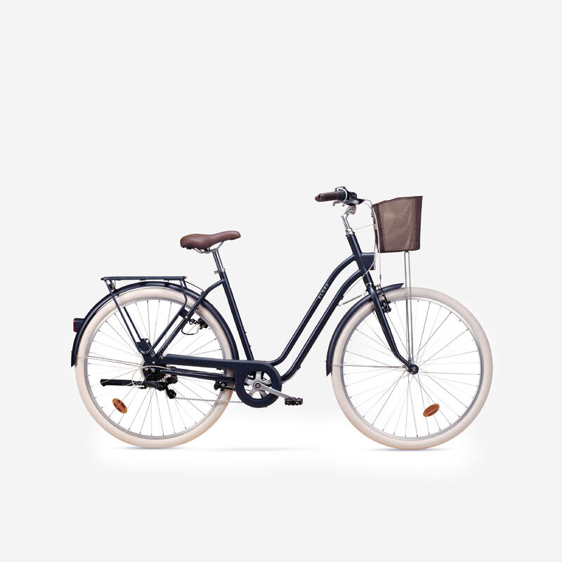 Segunda vida - Bicicleta urbana clásica Elops 520 cuadro bajo 28... - MUY BUENO