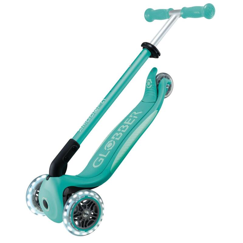 GLOBBER PRIMO FOLDABLE PLUS LIGHTS dunkelmint-mint, mit Leuchtrollen