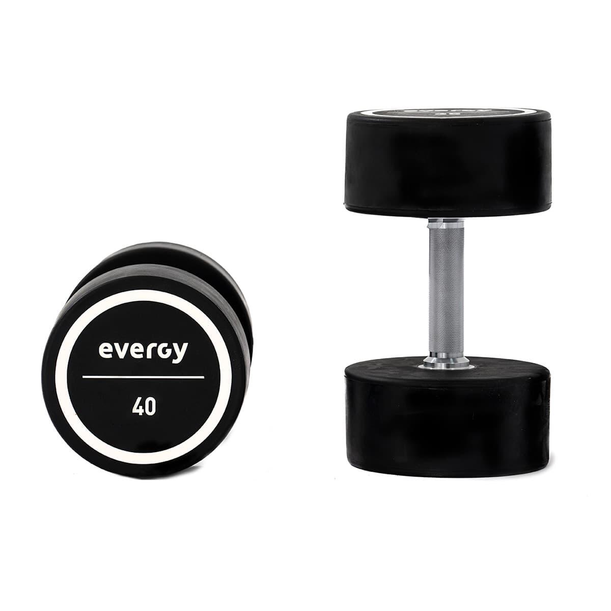 Mancuernas élite pu 40kg (par) evergy musculación 2/4