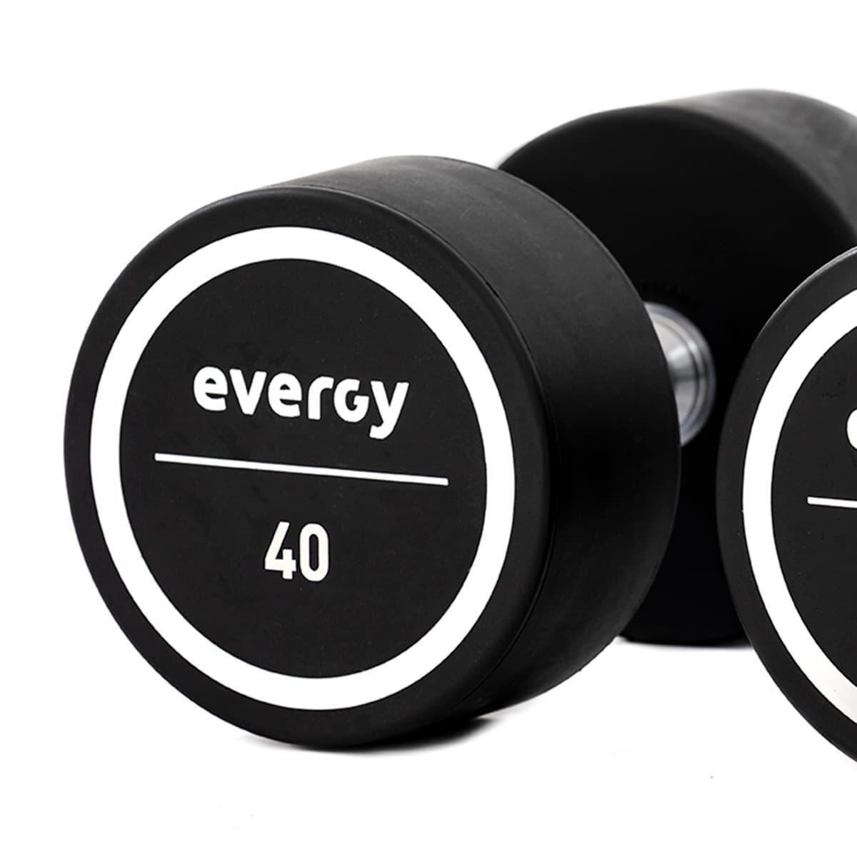 Mancuernas élite pu 40kg (par) evergy musculación 3/4