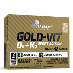 Oméga 3 - Gold Vit D3+K2 Sport Edition - 60 Gélules