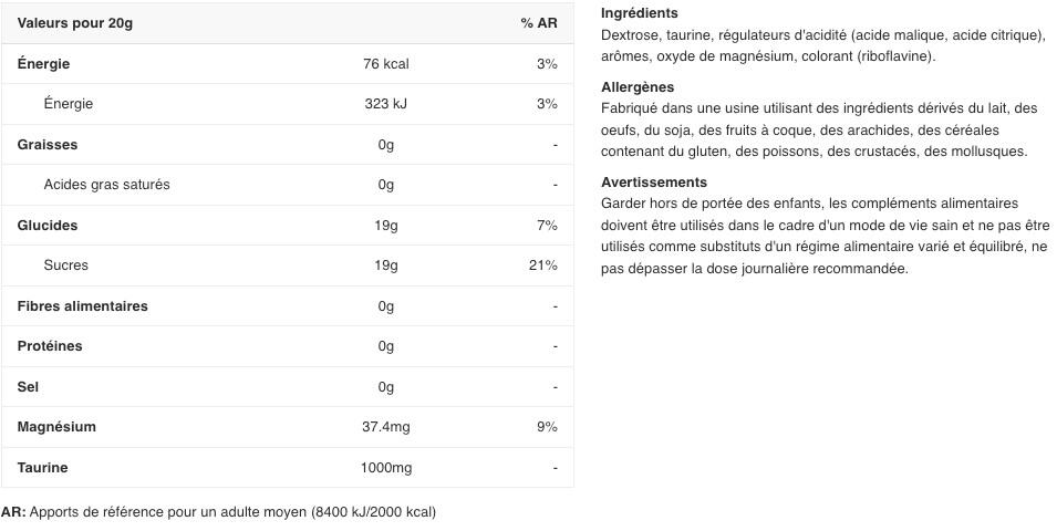 Taurina Dextrosa - 1000g - Olimp Nutrition - Limón 2/3