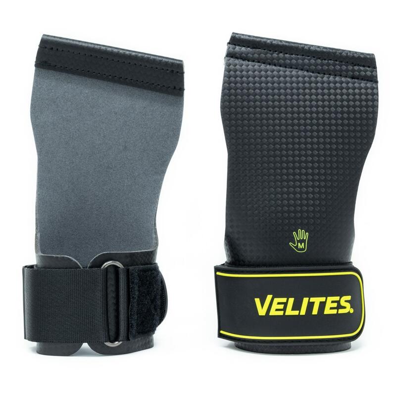 Velites Quad Carbon Black Cross Training Grips for High Loads XL