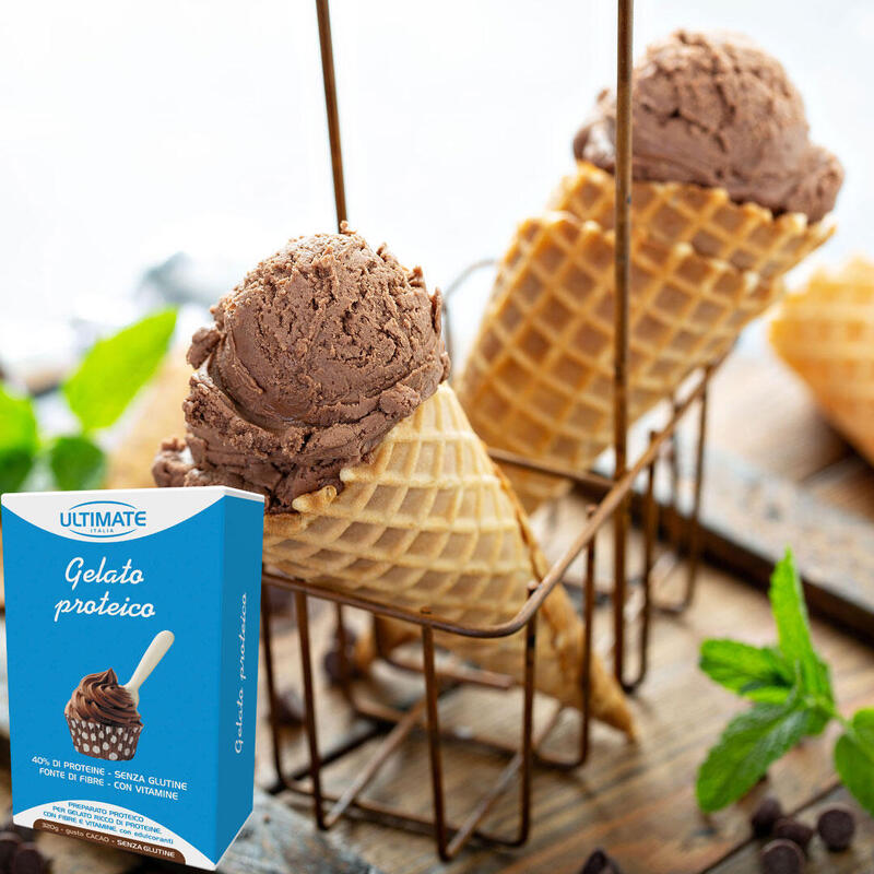 Integratore alimentare - GELATO PROTEICO CACAO - 320g