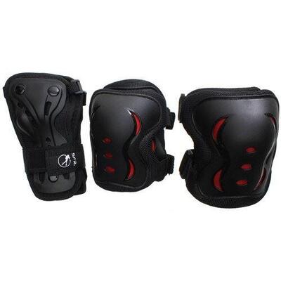 Sfr essentials triple pad set black (junior)