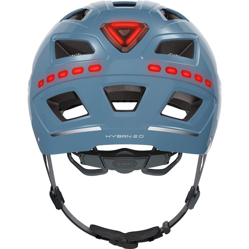 Casque de vélo Hyban 2.0 Signal LED Glacier