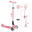 Scooter Mini Scooter  Primo Foldable Plus Lights  Pastel Pink - Fuchsia