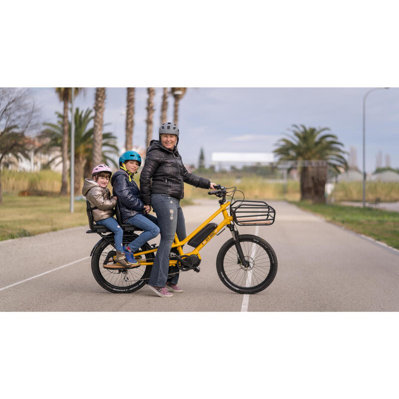 Bicicletta cargo elettrica innovativa iO InBicy Bafang 250W Gialla