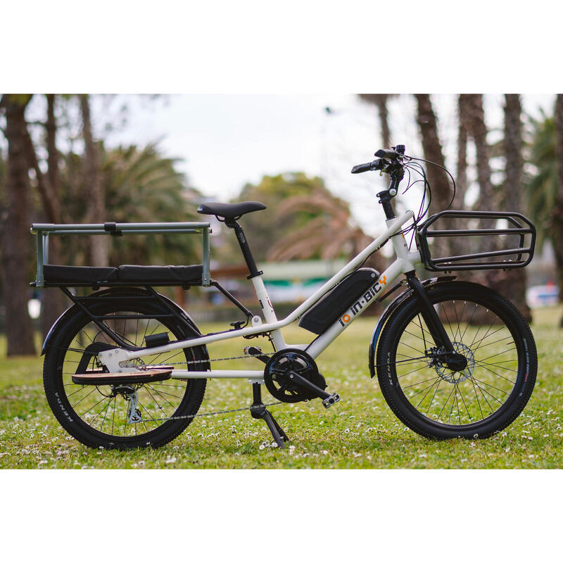 Bicicletta cargo elettrica innovativa iO InBicy Bafang 250W Gialla