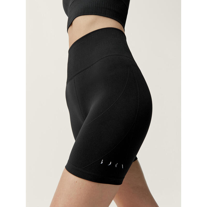 Short De Sport Femme Crivit Noir Motif Géométrique – Taille L