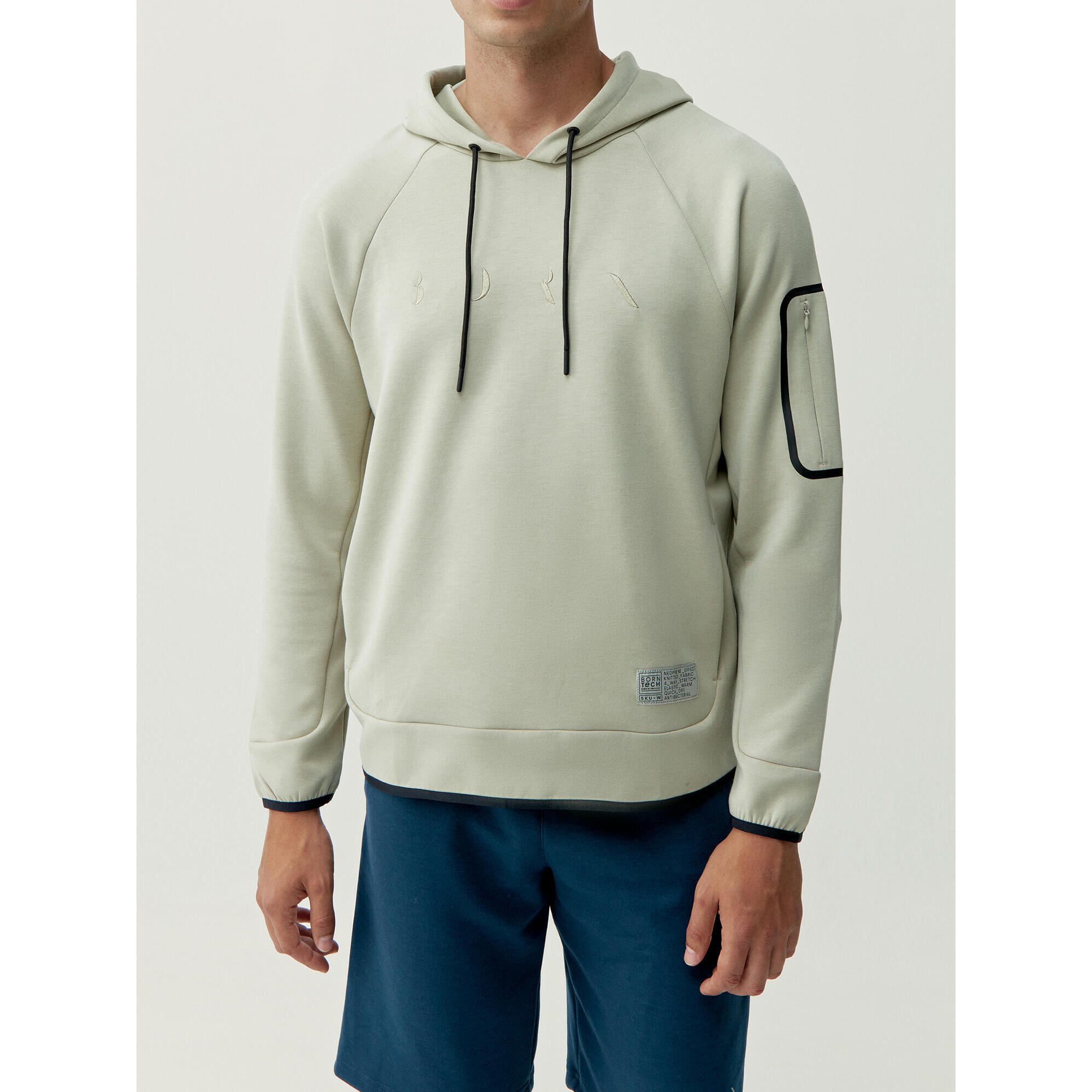 Born Living Yoga - Sweat De Sport Homme Amur Born Living Yoga - Sweat-shirt - Beige|rose - S - Decathlon