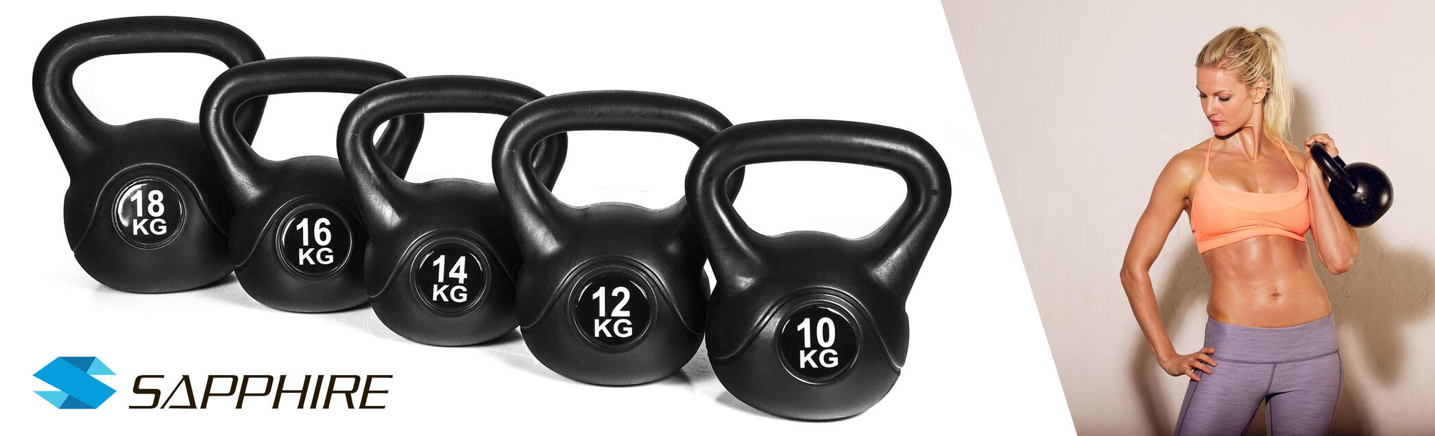 Kettlebell odważnik treningowy Sapphire SG-8K 8 kg 4/4