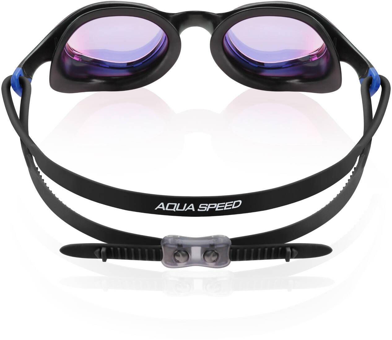Aqua Speed ​​Vortex Mirror Schwimmbrille mit Etui, Schwarz 5/6