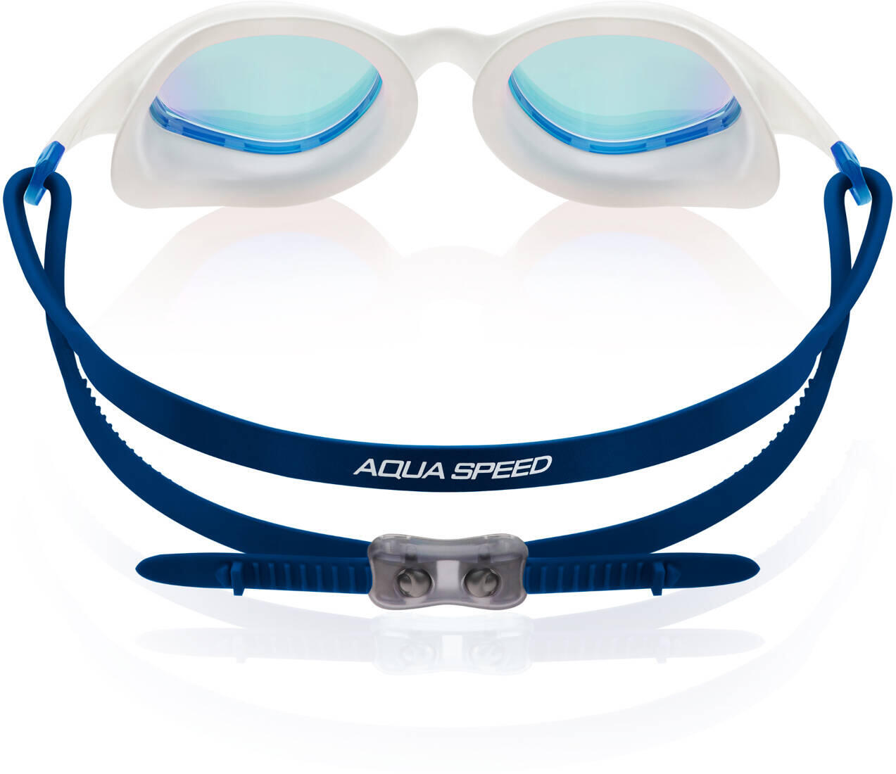 Aqua Speed ​​Vortex Mirror Schwimmbrille mit Etui, Weiß 5/6