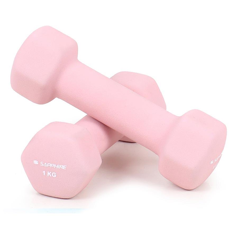 Zestaw hantelek fitness Sapphire SG-210 6KG na stojaku 4/7