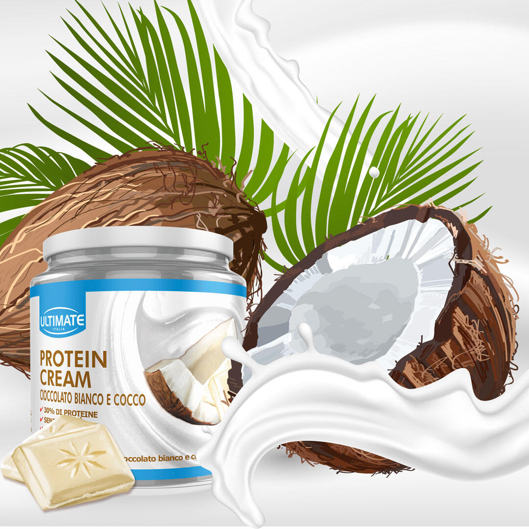 Alimento - PROTEIN CREAM CIOCCOLATO BIANCO E COCCO - 250g 7/7