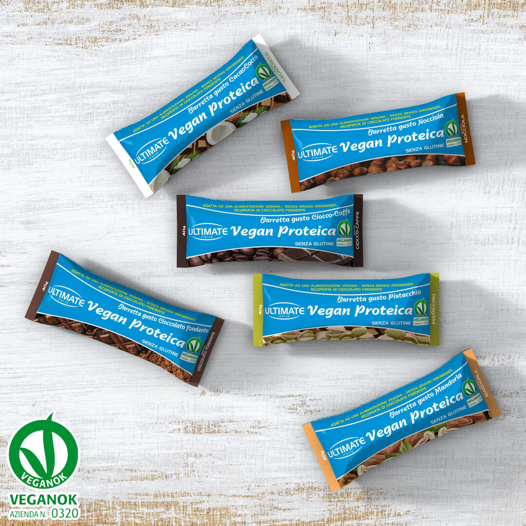Integratore alimentare - BARRETTA VEGAN PROTEICA CIOCCOLATO FONDENTE - 40g 6/6
