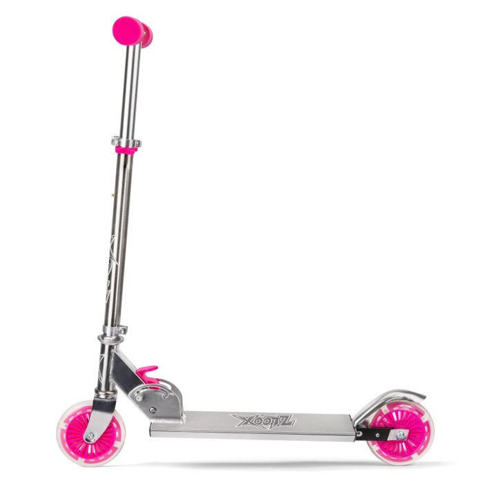 Xootz Trottinette cascadeuse pliante frein à pied filles rose