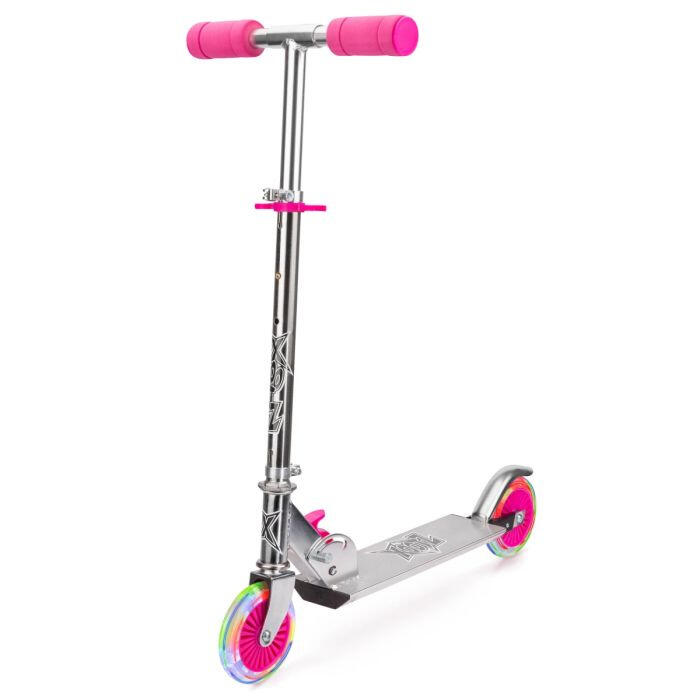 Xootz Trottinette cascadeuse pliante frein à pied filles rose