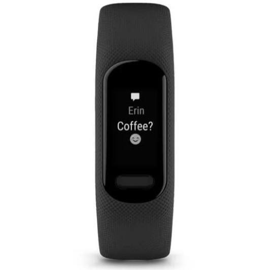 Bratara fitness Garmin vivosmart 5, Afisaj OLED, Bluetooth, curea neagra 5/7