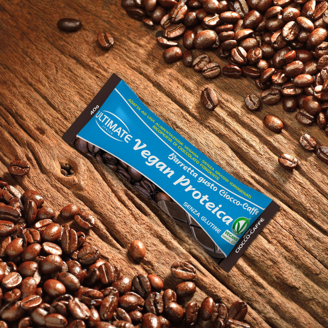 Integratore alimentare - VEGAN PROTEIN BAR CIOCCO/CAFFE'- 40g 5/6