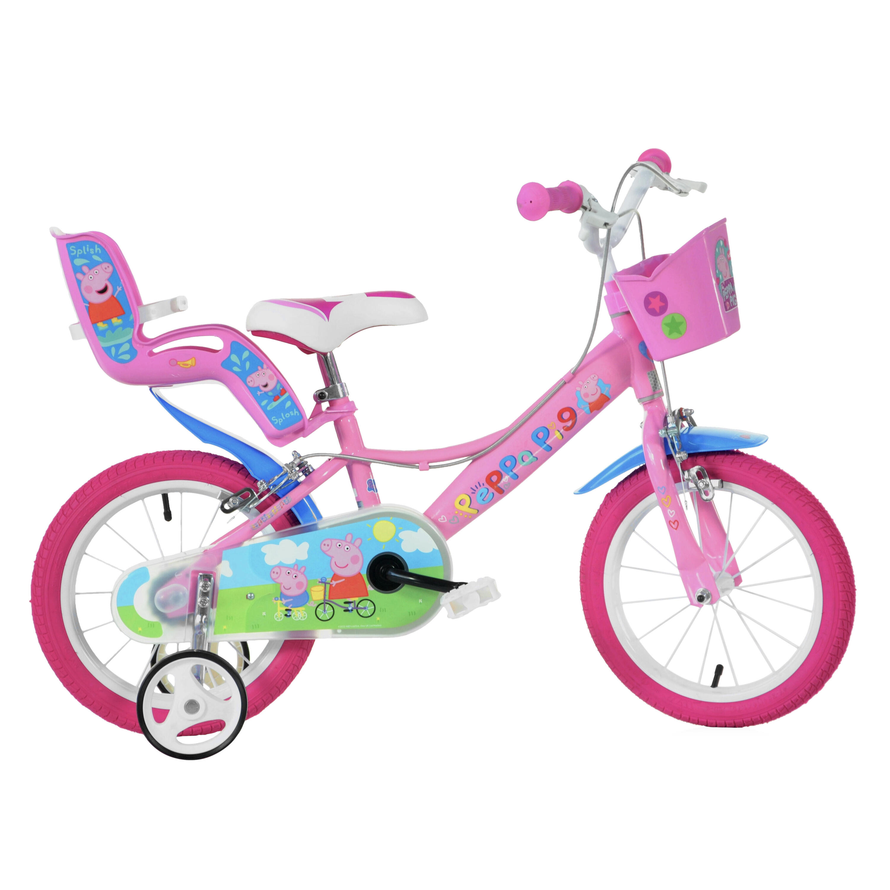 Dino Bikes 14" Peppa Pig Kids Bike 1/4