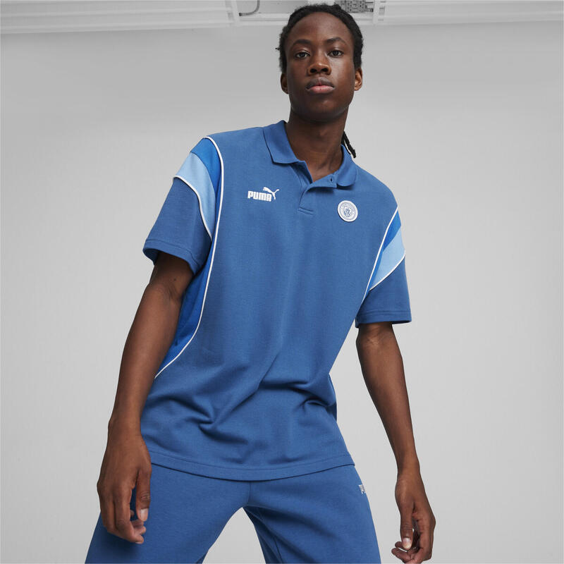 Polo FtblArchive Manchester City PUMA Lake Blue Racing