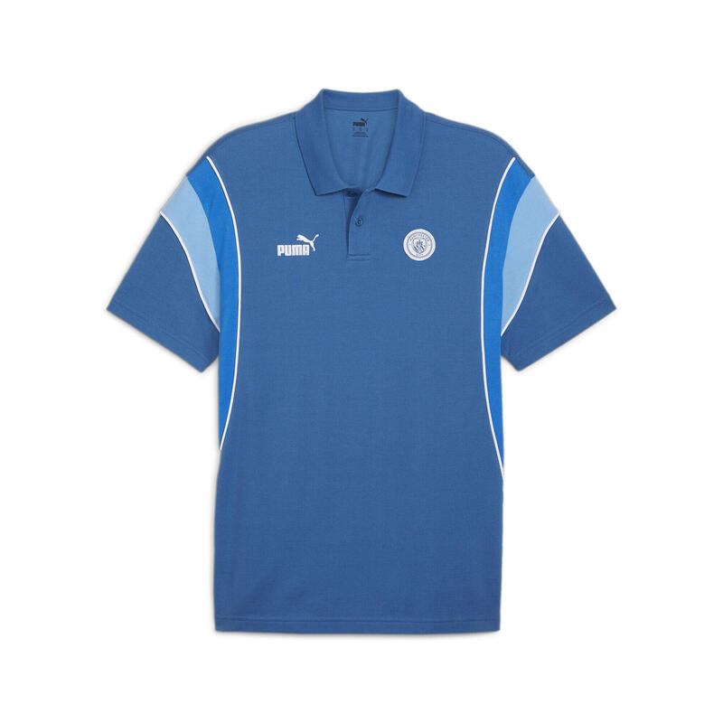 Playera tipo polo Hombre Manchester City FtblArchive PUMA Lake Blue Racing