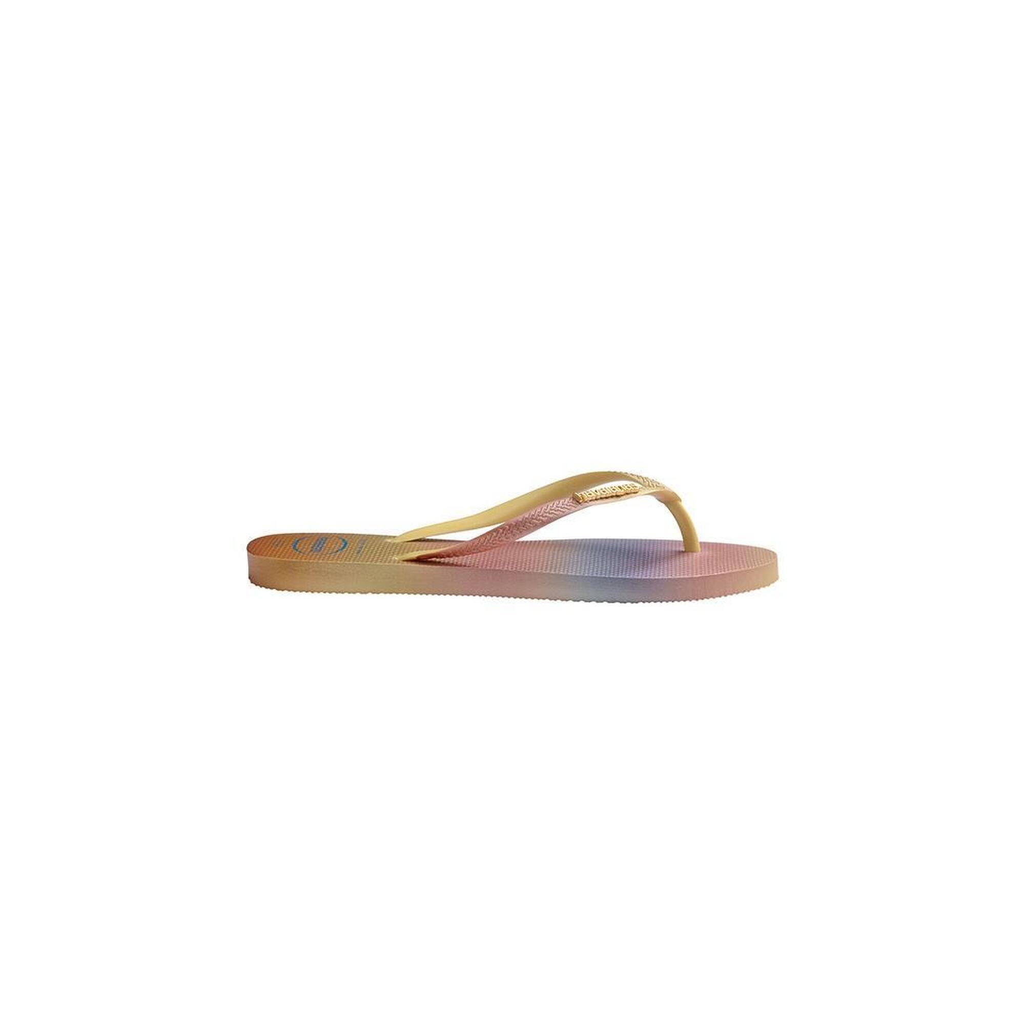 Chanclas Mujer de playa Havaianas SLIM GRADIENT SUNSET Dorado