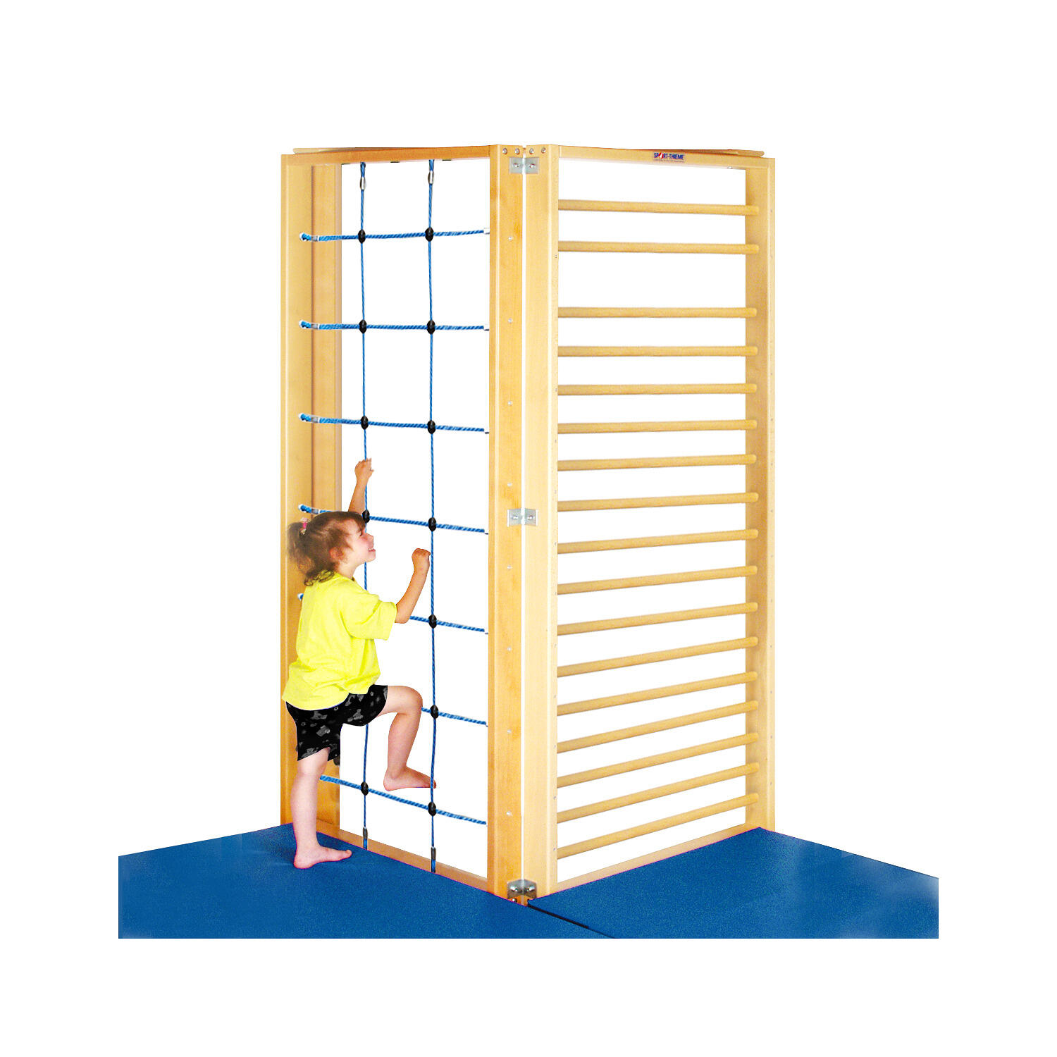 Turnwand-Kombination TuWa Eck-Kletterwand 2 Turnen Unisex Holz 4/4