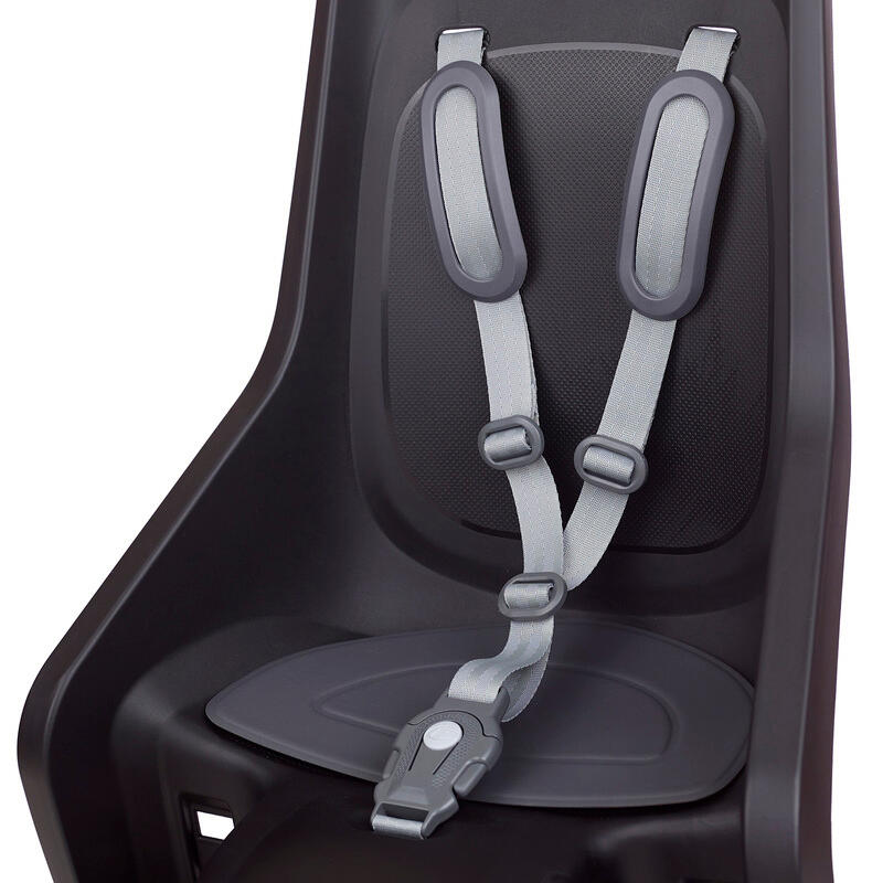 Silla Bicicleta Trasera Ninõ Cuadro Bubbly Negro / Gris Oscuro 6/8