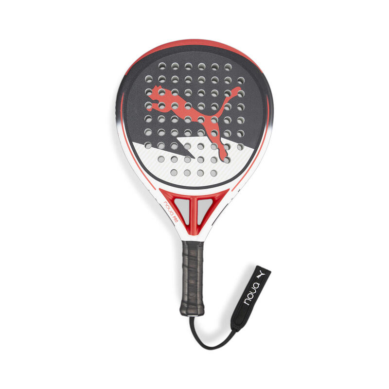 NOVA Padel Pro CRT racket PUMA Black White Active Red