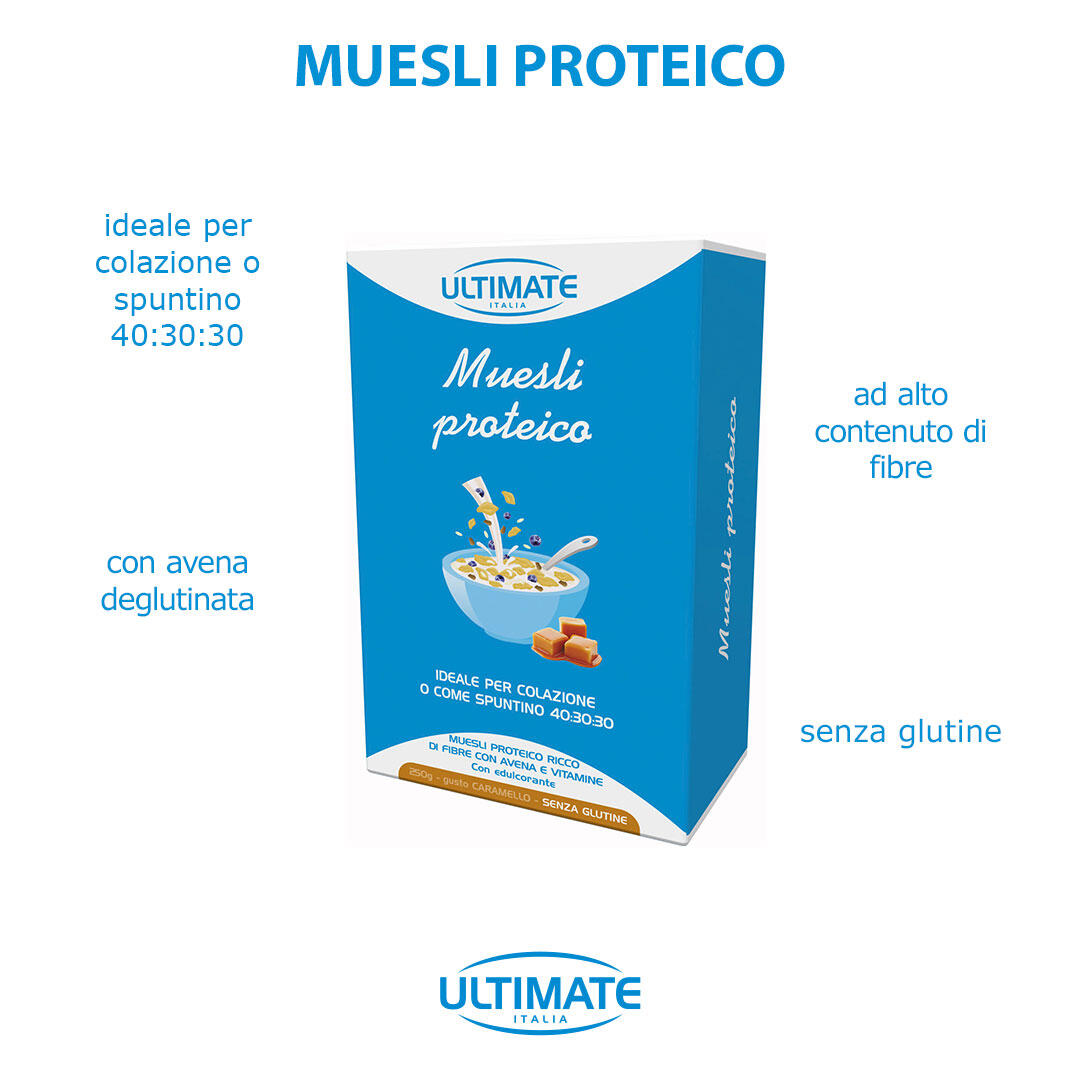 Integratore alimentare - MUESLI PROTEICO CARAMELLO - 250g 4/5