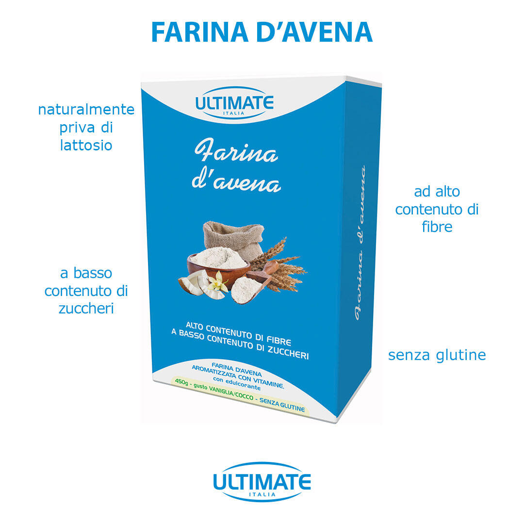 Alimento - FARINA D'AVENA VANIGLIA E COCCO - 450g 4/5