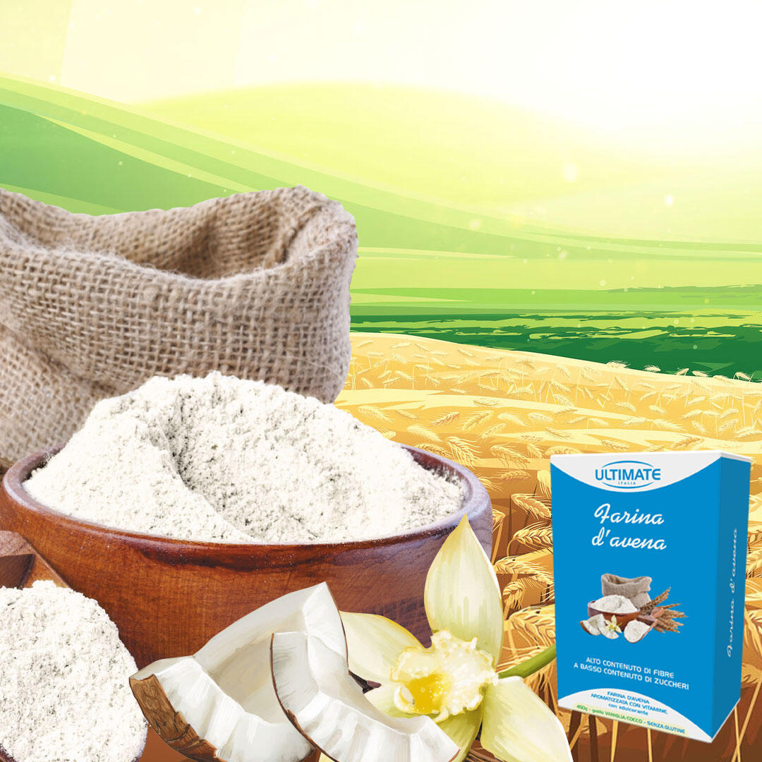 Alimento - FARINA D'AVENA VANIGLIA E COCCO - 450g 5/5