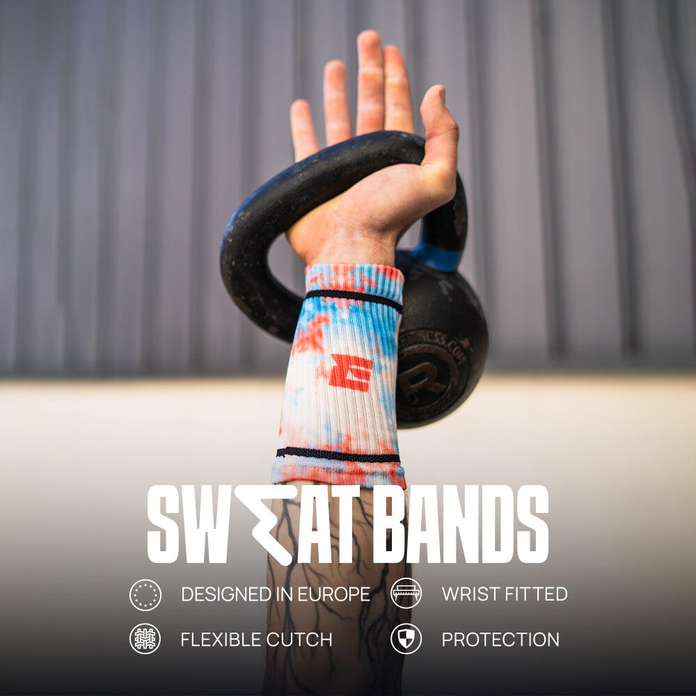 Elitex Training Wristband Nebulosa laranja Sweat Wristband Cross Training 2/6
