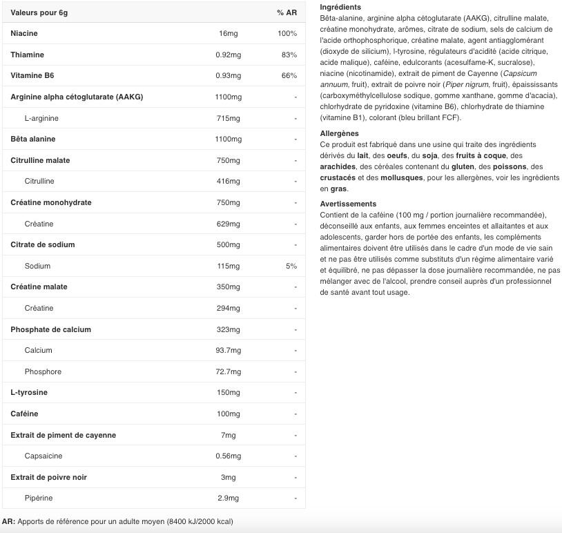 Pre-entrenamiento - Redweiler (480 G) - Arándanos 2/3