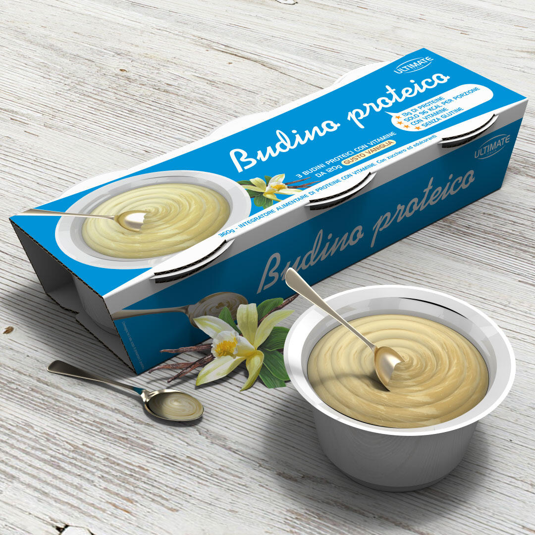 Integratore alimentare - BUDINO PROTEICO VANIGLIA - 3 pz da 120g 5/5