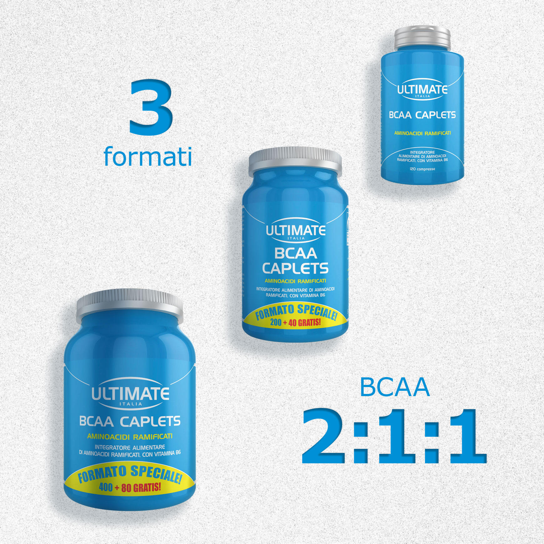 Integratore alimentare - BCAA - 120 cpr 7/7