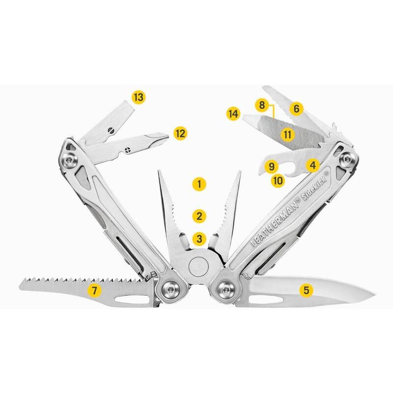 Pince Multifonctions Randonnée Camping Voile 14 Outils en 1 SIDEKICK LEATHERMAN