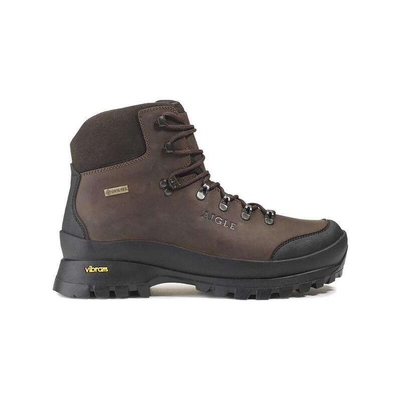 Botas de montaña y trekking Hombre Aigle Muntagna Gore-Tex Dark Brown