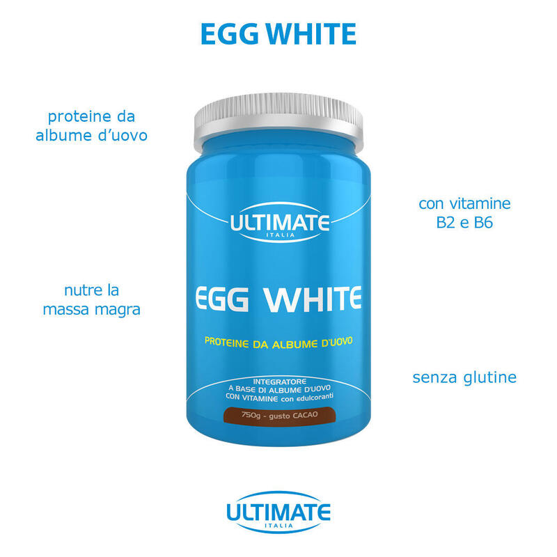 Integratore alimentare - EGG WHITE COCOA 750g